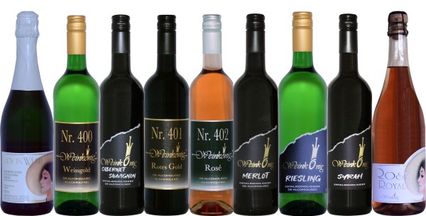 9er Probierpaket - alkoholfrei - Wein und Sekt